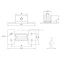 CWT Guide Shoe para Thyssen Lifts 5 mm